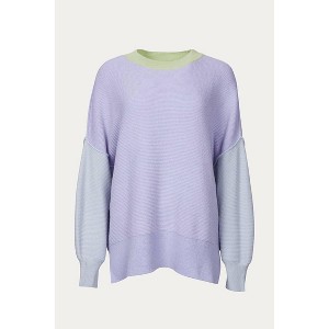 Women's OVERSIZED OTTOMAN COLORBLOCK SWEATER - RD Style - 1 of 1