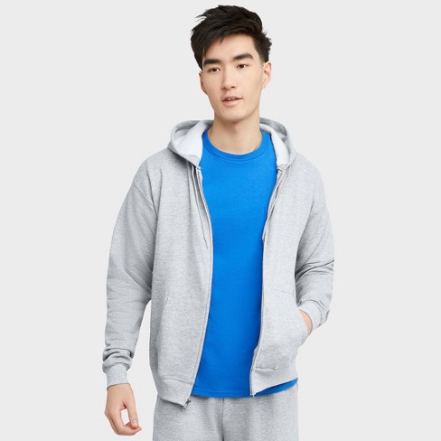 Hanes men's and big men's ecosmart fleece full zip hooded jacket sale