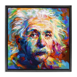 Stupell Industries Abstract Albert Einstein Portrait, 18" x 18" - 1 of 4