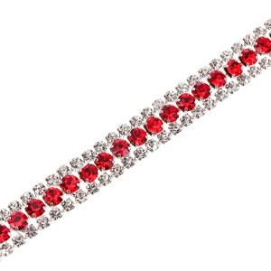 Unique Bargains DIY Jewelry Clothing Shoe Decoration Beaded Trim Rhinestone Chains - 1 of 4