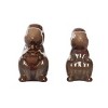 Transpac Ceramic 2.7 in. Brown Harvest Squirrel Salt and Pepper Shaker Set of 2 - 2 of 4