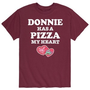 Men's - Teenage Mutant Ninja Turtles - Donnie Has A Pizza My Heart Short Sleeve Graphic T-Shirt - 1 of 4