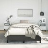 vidaXL Full Bed Frame, Faux Leather Upholstered Platform Bed Frame, Black, No Mattress - 3 of 4