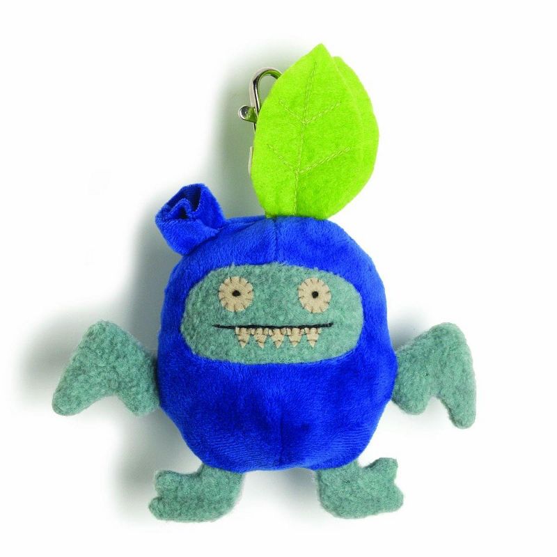 Enesco Ugly Dolls Fruities 4" Plush Clip-On: Ice-Bat Blueberry, 1 of 2