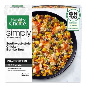 Healthy Choice Frozen Simply Steamers Southwestern Style Chicken Burrito Bowl - 9.5oz - 1 of 4
