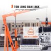 VEVOR Hydraulic Long Ram Jack, 8 Ton Engine Hoist Cylinder with Single Piston Pump And Clevis Base, Hydraulic Ram Cylinder for Engine Lift Hoists - 3 of 4