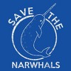 Save The Narwhals T Shirt Funny Unicorn of the Sea Cute Cool Environmental Tees - Crazy Dog Men's T Shirt - image 2 of 4