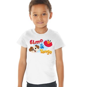 Toddler Boys' Sesame Street Furry Friends Forever Elmo & Tango T-Shirt - 1 of 4
