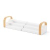 Umbra Bellwood 3-tier Spice Shelf White/Natural: Expandable Spice Organizer & Pantry Shelf, Freestanding Kitchen Storage - 3 of 4