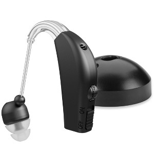 MEDca Rechargeable Digital Hearing Amplifier, Personal Sound Amplification Ear Device for Seniors | All, Day Battery Life, Lightweight Behind the Ear - 1 of 4