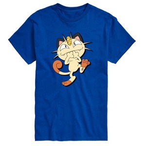 Men's - Pokémon - Meowth Shadow Short Sleeve Graphic T-Shirt - 1 of 4