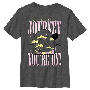 Boy's Dr. Seuss Oh What a Journey You're On  T-Shirt - Charcoal Heather - Large - 1 of 4