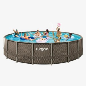 Funsicle 18 ft Oasis Designer Pool - Double Rattan - 1 of 4