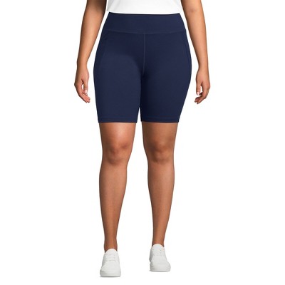 Lands' End Women's Active High Impact 7" Pocket Bike Shorts