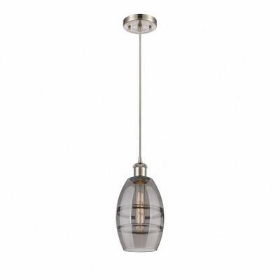 Vaz - 1 Light Cord Hung Mini Pendant In Industrial Style-8.13 Inches Tall and 5.88 Inches Wide