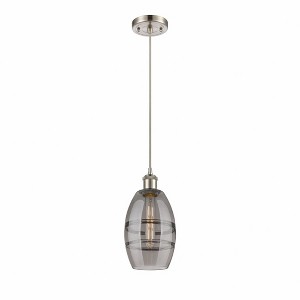 Vaz - 1 Light Cord Hung Mini Pendant In Industrial Style-8.13 Inches Tall and 5.88 Inches Wide - 1 of 1