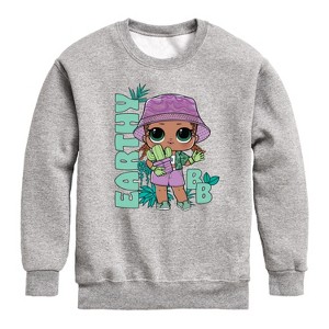 Boys' - LOL Surprise! - Earthy Baby Graphic Long Sleeve Fleece Sweatshirt - 1 of 4
