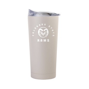 NCAA Colorado State Rams Sand Powder Coat Tumbler - 20oz: Insulated Stainless Steel Drinkware - 1 of 2