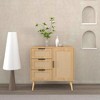 LIVAREEmlen Modern Rattan Wood End Table for Bedroom, Living Room, Entryway, Hallway - 4 of 4