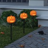 9pc LED Animated Halloween Pumpkin Silhouette Stake Lights with Monster Mash Music White - Hyde and EEK! Boutique™ - 2 of 4