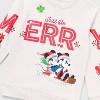 Kids' Mickey Mouse & Friends Celebrate Holiday Family Matching Fleece Sweatshirt - Oatmeal - 3 of 3