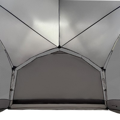 Gray 12x10 Pop-Up Camping Canopy Tent with Carry Bag