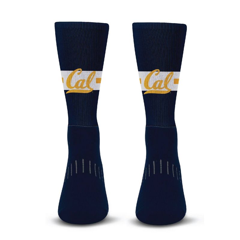 NCAA Cal Berkeley Golden Bears Streak Team Color Crew Socks - L, 2 of 4