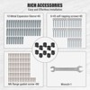 Post Base, 4x4 Post Base - Heavy Duty 10-Pack Powder-Coated Steel Brackets with Hardware for Deck, Fence, Pergola, Gazebo - 3 of 4