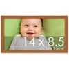 PosterPalooza | Photo Size Modernist Brown Picture Frame - UV Acrylic, Foam Board Backing, Hanging Hardware - 2 of 4
