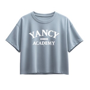 Girls' - Disney - Yancy Academy Short Sleeve Boxy Graphic T-Shirt - 1 of 2