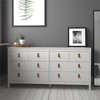 HomeStock Belmont 8 Drawer Double Dresser, White - 3 of 4