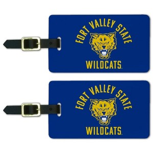 Fort Valley State University Wildcats Logo Luggage ID Tags Suitcase CarryOn Cards  Set of 2 - 1 of 4