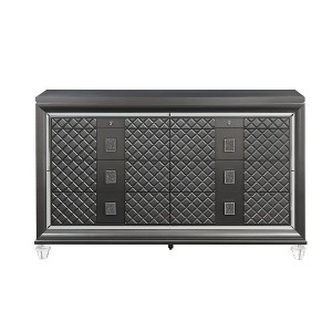 65" Sawyer Dresser Metallic Gray - Acme Furniture - 1 of 4