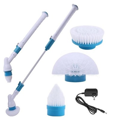 Extendable Cordless Power Scrubber with Synthetic Brushes
