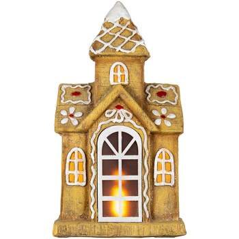 Northlight 16" LED Lighted Gingerbread House Christmas Decoration