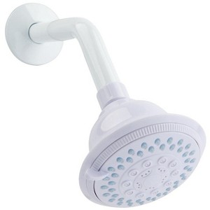 OakBrook White PVC 5 settings Wallmount Showerhead 1.8 gpm - 1 of 1