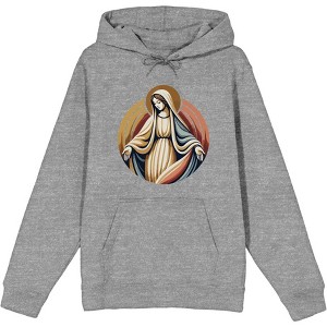 Virgin Mary  Adult Long Sleeve Hoodie - 1 of 3