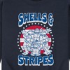 Men's - Teenage Mutant Ninja Turtles - Shells And Stripes Graphic Fleece Sweatshirt - 2 of 4