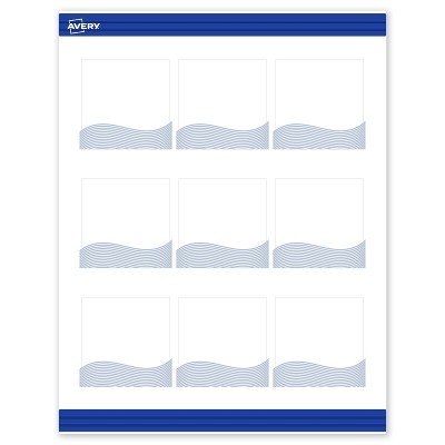 Avery Square Business Cards, Colorful Design, 2.5" x 2.5", 90 Total