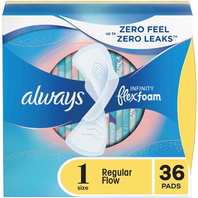 Always Infinity Pads - Regular Absorbency - Size 1