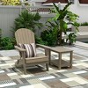 WestinTrends Tuscany HIPS¬¨‚Ä†Outdoor¬¨‚Ä†Patio¬¨‚Ä†Folding¬¨‚Ä†Adirondack¬¨‚Ä†Chair with Side Table (2-Piece Set) - 2 of 4