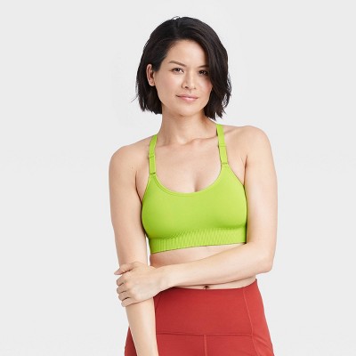 Women&#39;s Medium Support Seamless Cami Bra - All in Motion&#8482; Lime M