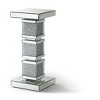 Passion Furniture Decor 28 in. H Silver Pedestal - 2 of 4