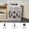 DOMETOUR 14" x 17" Ceramic Garden Stool with Double-Coin Knotted Ring Design & Strong Glazed Material, White - 2 of 4