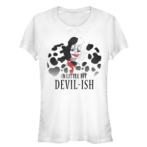 Juniors Womens One Hundred and One Dalmatians Cruella Devilish T-Shirt - 1 of 3