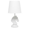 17.25" Tall Decorative Chess Horse Shaped Bedside Table Desk Lamp - Simple Designs - 4 of 4
