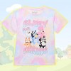Seven Times Six Disney Bluey Shirt Girls' Bluey and Friends Tie Dye Crewneck T-Shirt Multicolored - 3 of 4