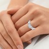 Pompeii3 1 1/2 ct Princess Cut Diamond Engagement Ring 14 K White Gold Lab Created - 4 of 4