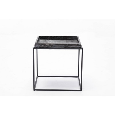 Burnham Home Highlands Side Table Dark Gray - Boraam