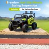 24V Electric UTV Car with Remote Control, 4-Wheeler Suspension, Soft Start, 3 Speeds, Led Lights, Bluetooth, Ride on Truck Kids 2-8 Years - 4 of 4